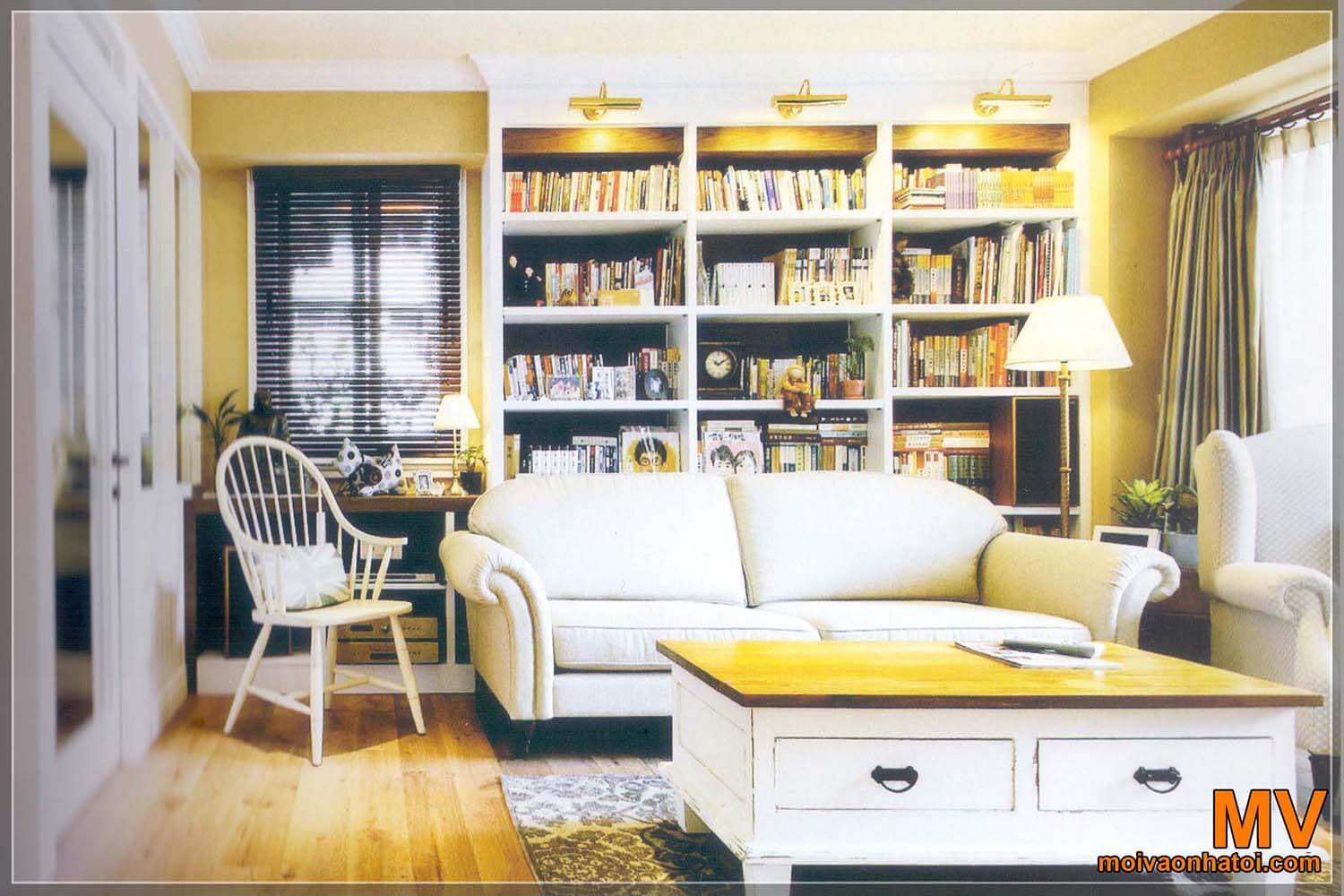 thiết kế phòng đọc sách