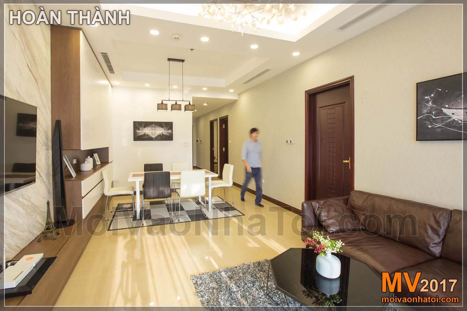 设计和建造皇家城市公寓的客厅100平方米