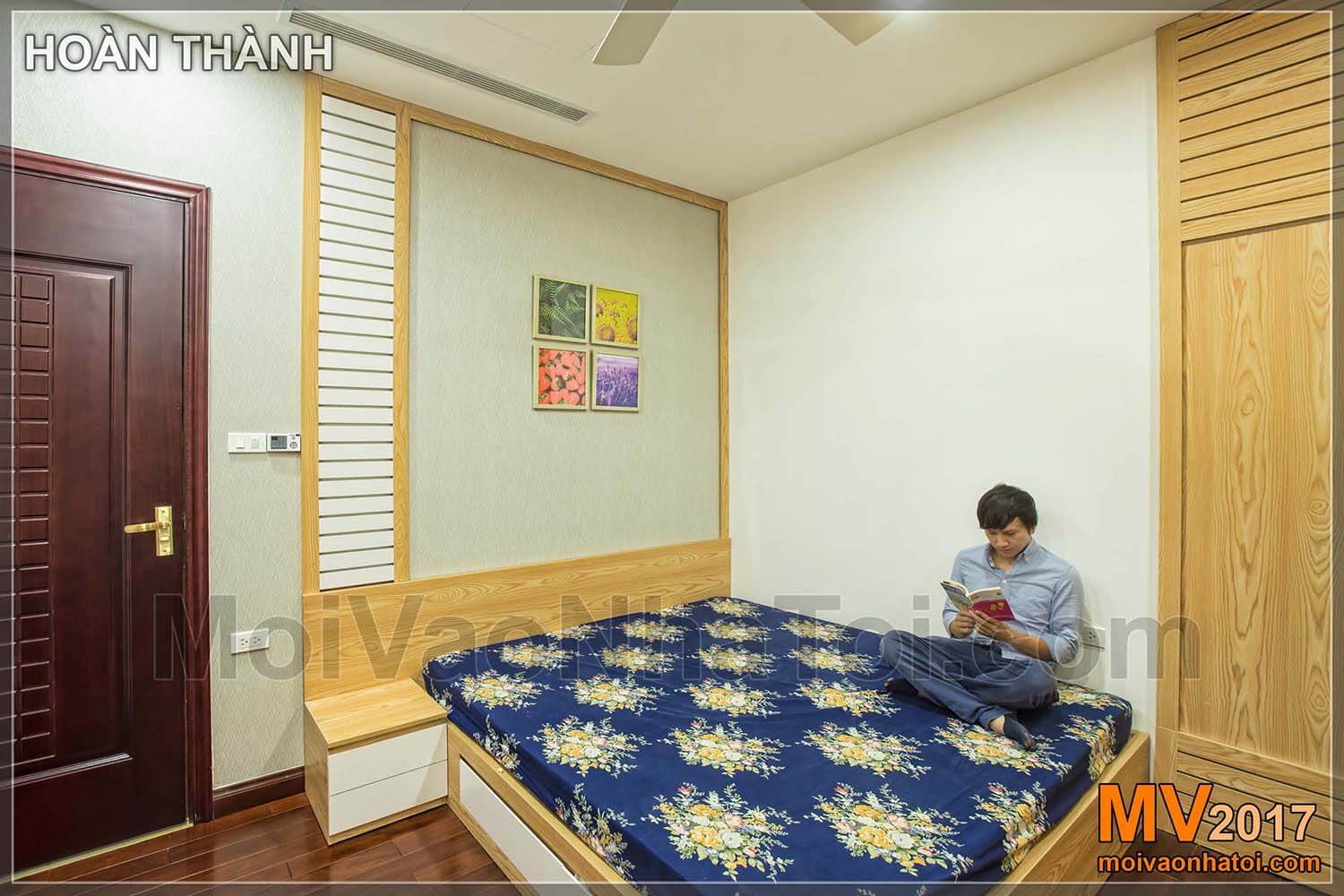 ห้องนอนของอพาร์ทเมนท์รอยัลซิตี้ขนาด 100 ตารางเมตร