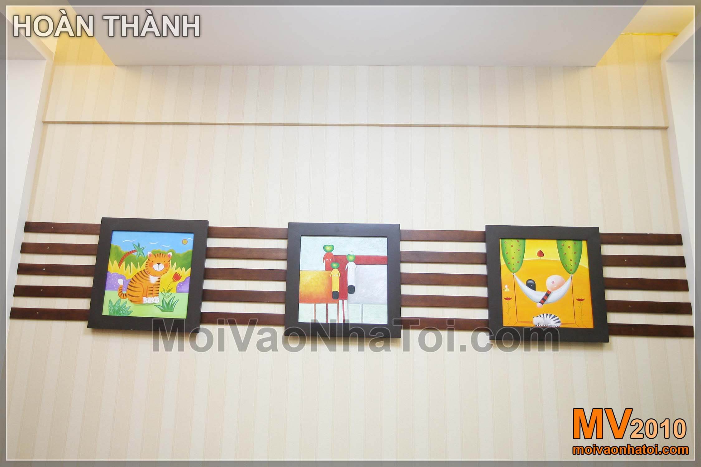 dekorativní malba obývacího pokoje bytu Viet Hung