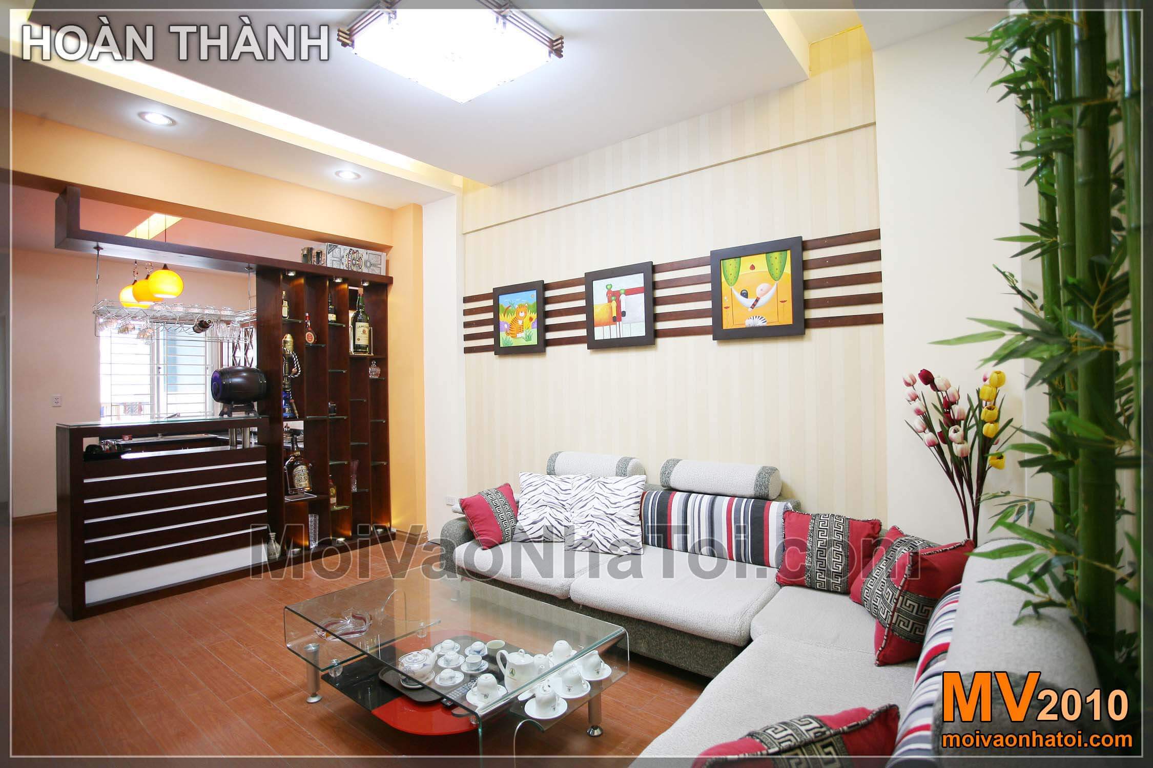 dokončit obývací pokoj bytového domu Viet Hung